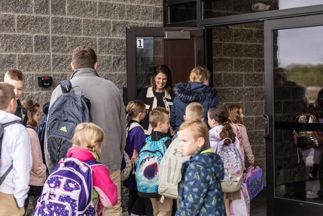 CLCAMEDIA DAY-11 Medium Principal greeting students