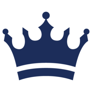 A blue crown.